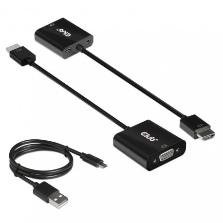 I/O ADAPTER HDMI TO VGA/AUDIO M/F CAC-1302 CLUB3D