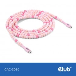 CABLE USB-C TO USB-C/PINK CAC-3010 CLUB3D