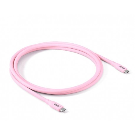 CABLE USB-C TO USB-C 2M/M/M PINK CAC-3002 CLUB3D