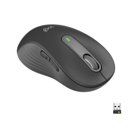 Logitech Signature M650 L Left Wireless Mouse, RF Wireless + Bluetooth, 2000 DPI, Graphite | Logitech