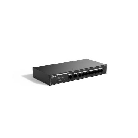 Switch|DAHUA|10-Port Economical Gigabit PoE Switch with 8-Port PoE|Type L2|SG1010LP