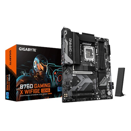 Gigabyte B760 G X WF6E GEN5 | Processor family Intel | Processor socket LGA1700 | DDR5 | Supported hard disk drive interfaces M.