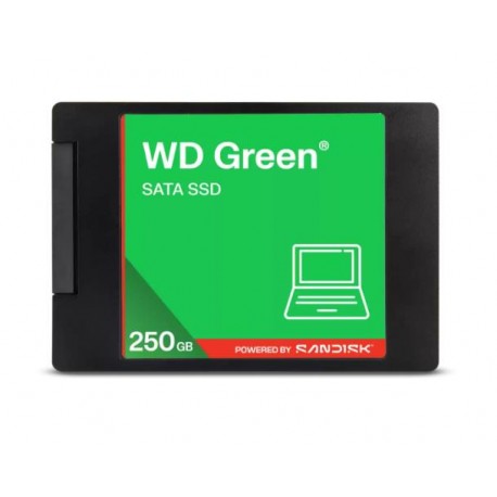 SSD|WESTERN DIGITAL|Green|250GB|3D NAND|Read speed 545 MBytes/sec|2,5"|MTBF 2000000 hours|WDS250G5G0A