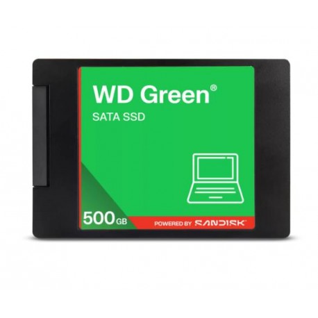 SSD|WESTERN DIGITAL|Green|500GB|3D NAND|Read speed 545 MBytes/sec|2,5"|MTBF 2000000 hours|WDS500G5G0A