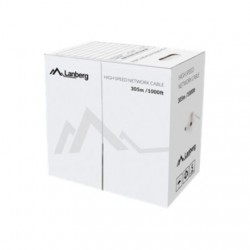 Lanberg LAN Cable Cat.6 UTP, Solid CU Fluke Passed | LCU6-12CU-0305-S | 305 m