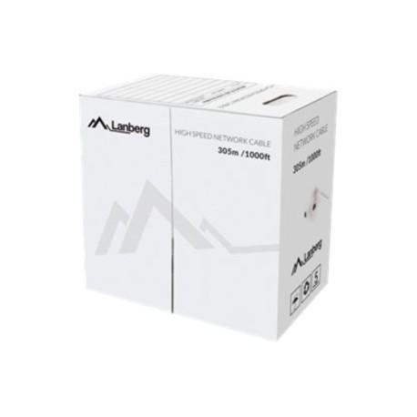 Lanberg LAN Cable Cat.6 UTP, Solid CU Fluke Passed | LCU6-12CU-0305-S | 305 m