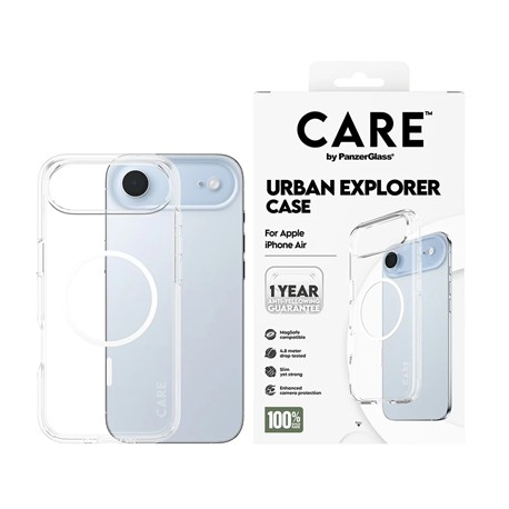 PanzerGlass Back cover | Apple | iPhone Air | Recycled plastic | Transparent | Urban Explorer w. White MagSafe