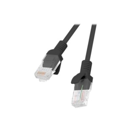 Lanberg | Patchcord CAT.5E UTP | PCU5-10CC-0100-BK | 1 m | Black