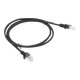 Lanberg | Patch cable - CAT 6 | RJ-45 - male | RJ-45 - male | 1 m | Black | RAL 9004