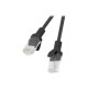Lanberg | Patch cable - CAT 6 | RJ-45 - male | RJ-45 - male | 1 m | Black | RAL 9004
