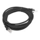 Lanberg | Patchcord CAT.6 UTP Fluke Passed | PCU6-10CC-0300-BK | 3 m | Black