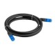 Lanberg | Patch cable - CAT 6a | RJ-45 - male | RJ-45 - male | 1 m | Black | RAL 9004