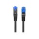 Lanberg | Patchcord Cat.6A S/FTP LSZH CCA | PCF6A-10CC-0200-BK | 2 m | Black