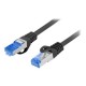 Lanberg | Patchcord Cat.6A S/FTP LSZH CCA | PCF6A-10CC-0300-BK | 3 m | Black