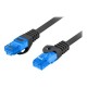 Lanberg | Patchcord Cat.6A S/FTP LSZH CCA | PCF6A-10CC-1500-BK | 15 m | Black
