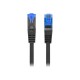 Lanberg | Patchcord Cat.6A S/FTP LSZH CCA | PCF6A-10CC-1500-BK | 15 m | Black