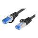 Lanberg | Patchcord Cat.6A S/FTP LSZH CCA | PCF6A-10CC-2000-BK | 20 m | Black