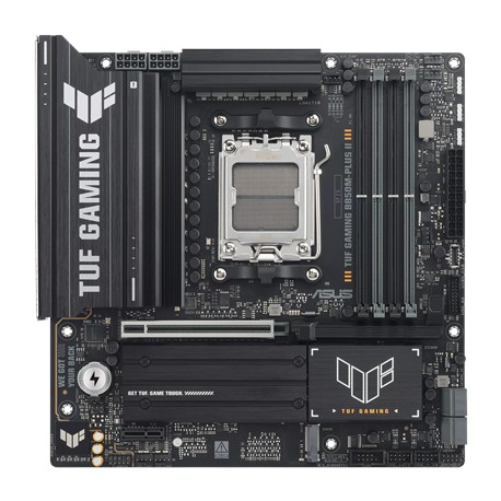 Asus TUF GAMING B850M-PLUS II | Processor family AMD | Processor socket AM5 | DDR5 | Supported hard disk drive interfaces SATA, 