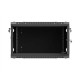 Lanberg Wall mounted installation cabinet 19" 6U 600X600 | WF01-6606-23B | Black