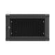 Lanberg Wall mounted installation cabinet 19" 6U 600X600 | WF01-6606-23B | Black