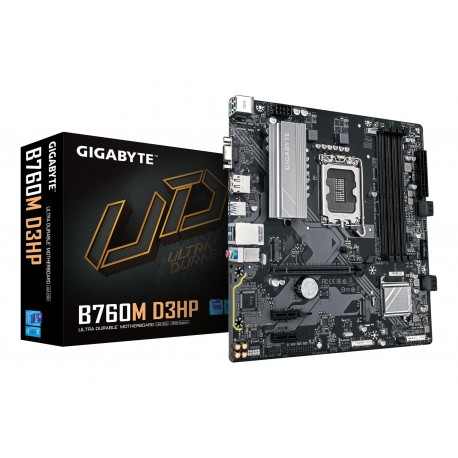 Mainboard|GIGABYTE|Intel B760 Express|LGA1700|Micro-ATX|Memory DDR5|Memory slots 4|2xPCI-Express 3.0 1x|1xPCI-Express 4.0 16x|2x