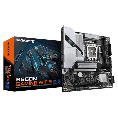 Gigabyte B860M GAMING WIFI6 | Processor family Intel | Processor socket LGA1851 | DDR5 | Supported hard disk drive interfaces M.