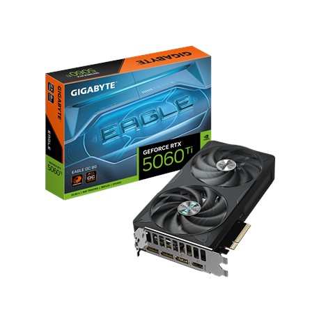 Gigabyte GeForce RTX 5060 Ti EAGLE OC 8G | NVIDIA | 8 GB | GeForce RTX 5060 Ti | GDDR7 | HDMI ports quantity 1 | PCI-E 5.0