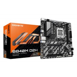 Mainboard|GIGABYTE|AMD B840|Socket AM5|micro ATX|RAM DDR5-SDRAM|2xSlots|2xNumber of M.2 (M) slots|B840MD2H1.2