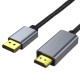 Kabelis DisplayPort - HDMI, 8K, 60Hz, 1m