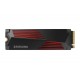 SSD|SAMSUNG|990 PRO with Heatsink|4TB|M.2|PCIe Gen4|NVMe|TLC|Write speed 6900 MBytes/sec|Read speed 7450 MBytes/sec|2.3mm|TBW 12