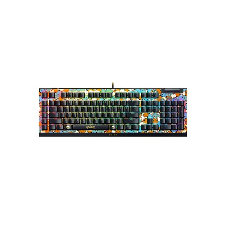 Razer BlackWidow V4 X | Mechanical Gaming Keyboard | Wired | US | Pokémon Edition | Razer Green Mechanical Switches (Clicky)