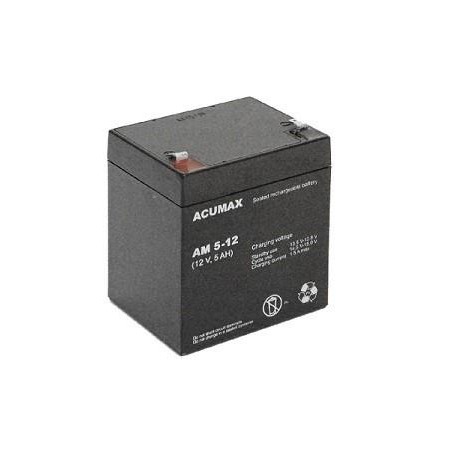 BATTERY 12V 5AH VRLA/AM5-12T2 ACUMAX EMU