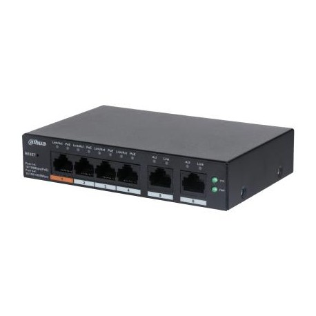 Switch|DAHUA|CS4006-4ET-60|Type L2|Desktop/pedestal|PoE ports 4|CS4006-4ET-60