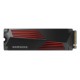 SSD|SAMSUNG|990 PRO with Heatsink|1TB|M.2|PCIE|NVMe|MLC|Write speed 6900 MBytes/sec|Read speed 7450 MBytes/sec|2.3mm|TBW 600 TB|