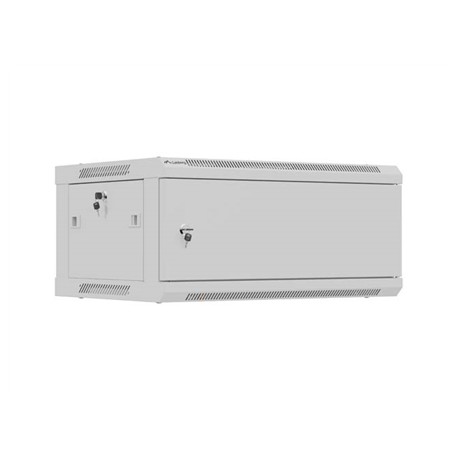 Lanberg Wall mounted installation cabinet 19" 4U 600X450 | WF01-6404-00S | Gray