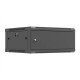 Lanberg Wall mounted installation cabinet 19" 4U 600X600 | WF01-6604-00B | Black