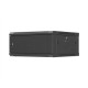 Lanberg Wall mounted installation cabinet 19" 4U 600X600 | WF01-6604-00B | Black