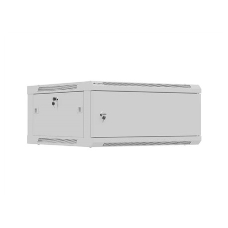 Lanberg Wall mounted installation cabinet 19" 4U 600X600 | WF01-6604-00S | Grey