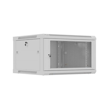 Lanberg Wall mounted installation cabinet 19" 9U 600X600 | WF01-6606-23S | Grey