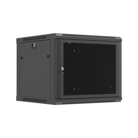 Lanberg Wall mounted installation cabinet 19" 9U 600X600 | WF01-6609-23B | Black