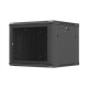 Lanberg Wall mounted installation cabinet 19" 9U 600X600 | WF01-6609-23B | Black