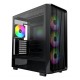 Case|MONTECH|X5|MidiTower|Case product features Transparent panel|Not included|Colour Black|X5(B)