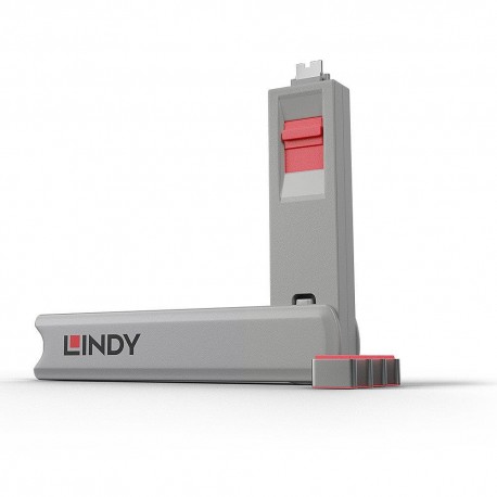 USB PORT TYPE-C BLOCKER 4PACK/PINK 40425 LINDY