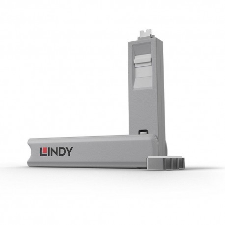 USB PORT TYPE-C BLOCKER 4PACK/WHITE 40427 LINDY