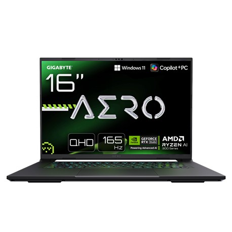 Gigabyte AERO X16 1VH-93EEC94AH | 16 " | IPS | QHD+ | 165 Hz | AMD Ryzen Al 7 | 350 | 16 GB | DDR5 | Solid-state drive capacity 