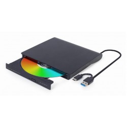 DVD RW USB3/USB-C 8X EXT RTL/BLACK DVD-USB-031 GEMBIRD
