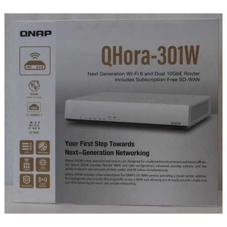 SALE OUT. QNAP Dual bandRouter | QHora-301W | 802.11ax | Ethernet LAN (RJ-45) ports 6 | Mesh Support Yes | MU-MiMO Yes | No mobi