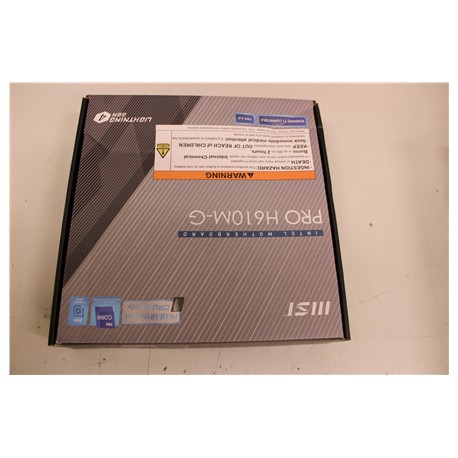 MSI PRO H610M-G | Processor family Intel | Processor socket LGA1700 | DDR5 | Supported hard disk drive interfaces SATA, M.2 | Nu