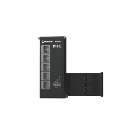 Switch|TELTONIKA|Switch type Unmanaged|Form factor DIN rail|5xRJ-45 ports|RJ-45 Ports Type Fast Ethernet (10/100)|5xFast Etherne