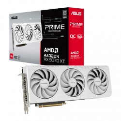 Asus Prime Radeon RX 9070 XT White OC Edition 16GB GDDR6 | AMD | 16 GB | Radeon RX 9070 XT | GDDR6 | HDMI ports quantity 1 | PCI